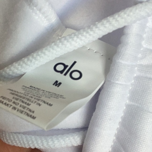 Alo White Sweatshirt and Sweatpants Set - Picture 10 of 10